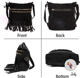Large Tassel Shoulder Bag for Travel Shopping