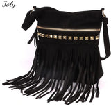 Large Tassel Shoulder Bag for Travel Shopping