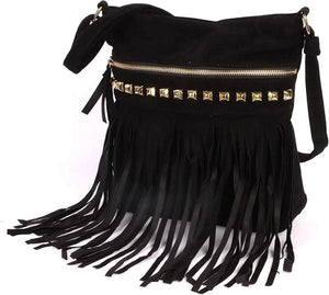 Large Tassel Shoulder Bag for Travel Shopping
