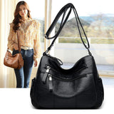Casual Leather Handbags Shoulder Messenger Bags for Women