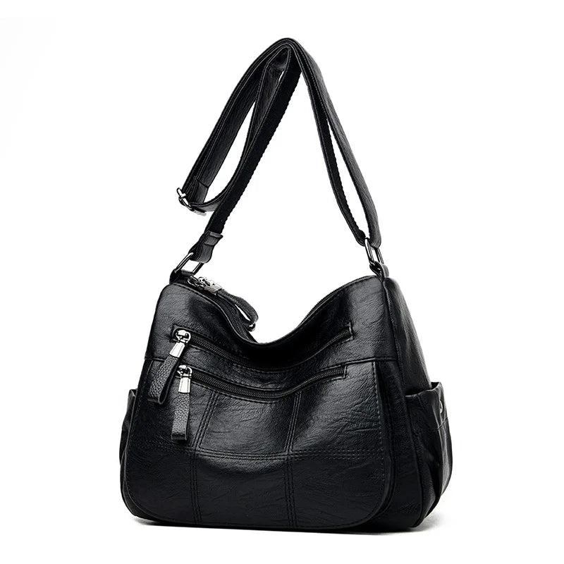Casual Leather Handbags Shoulder Messenger Bags for Women