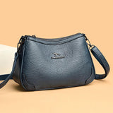 Women's Shoulder Bag Light Retro Soft Leather Messenger Bag