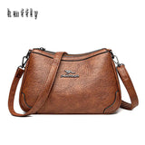Women's Shoulder Bag Light Retro Soft Leather Messenger Bag
