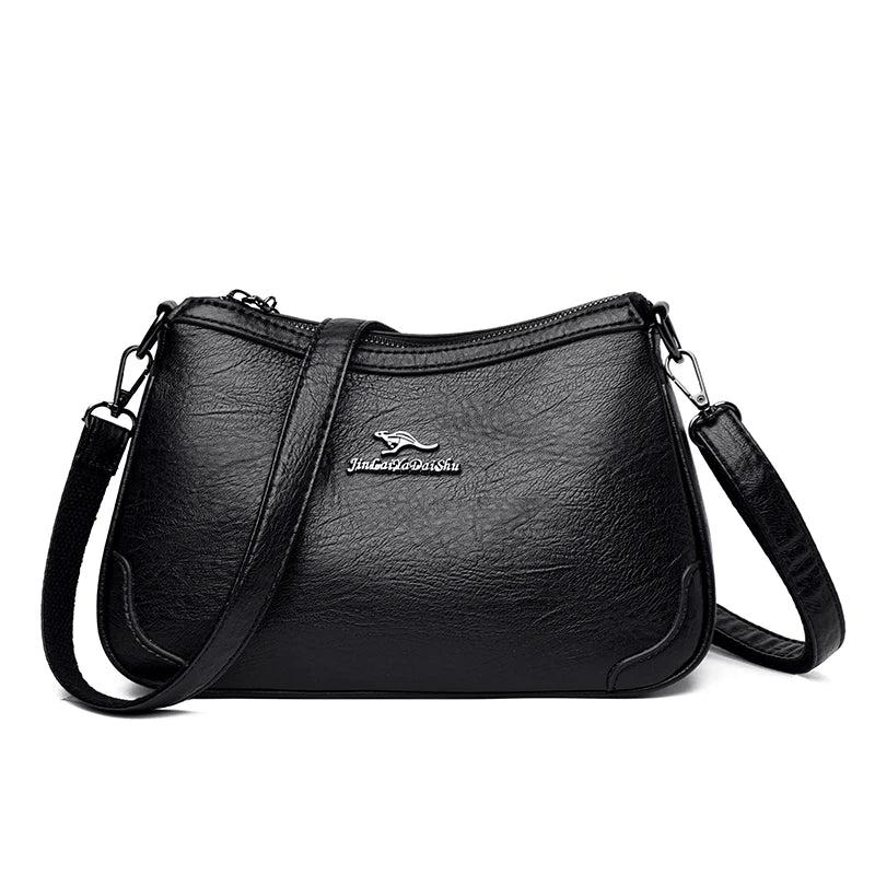 Women's Shoulder Bag Light Retro Soft Leather Messenger Bag