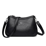 Women's Shoulder Bag Light Retro Soft Leather Messenger Bag