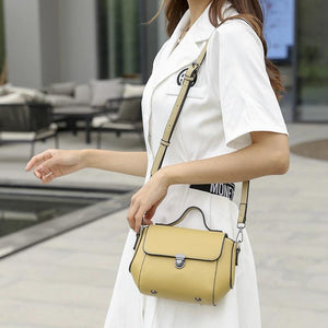 Women's Small Crossbody Bag PU Leather Messenger Bag