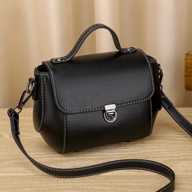 Women's Small Crossbody Bag PU Leather Messenger Bag
