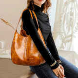 Vintage Oil Wax Women Hand Bag Designers Handbags Women Shoulder Bags