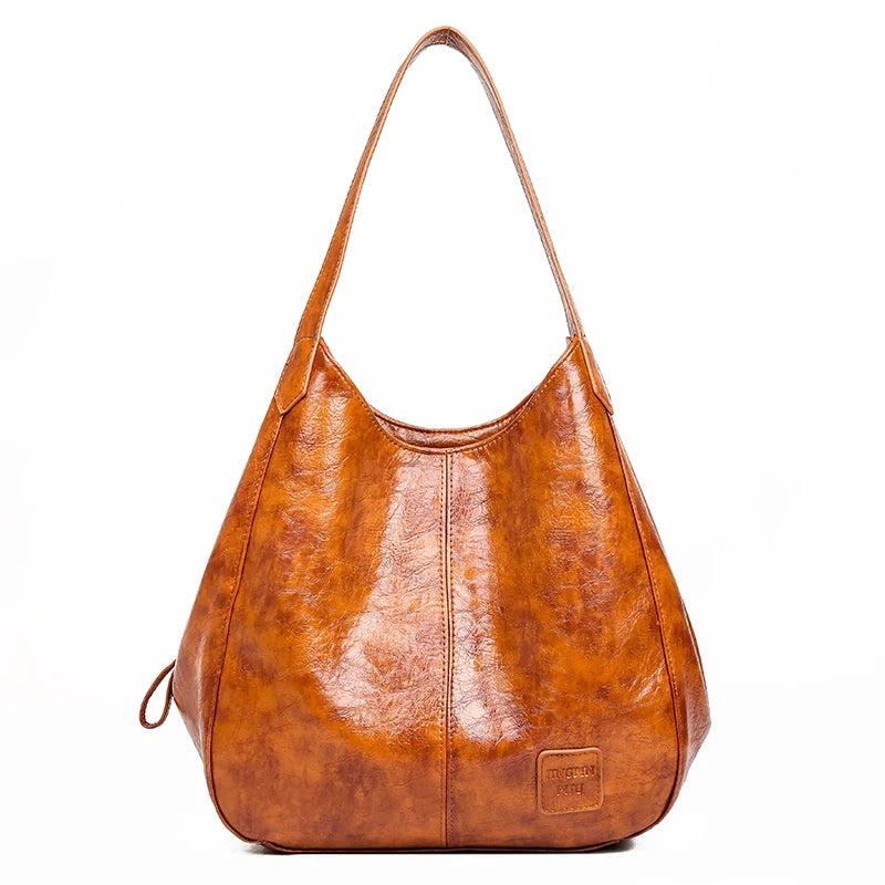Vintage Oil Wax Women Hand Bag Designers Handbags Women Shoulder Bags
