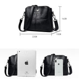 Soft Leather Ladies Shoulder Bags Casual Crossbody Bags for Women