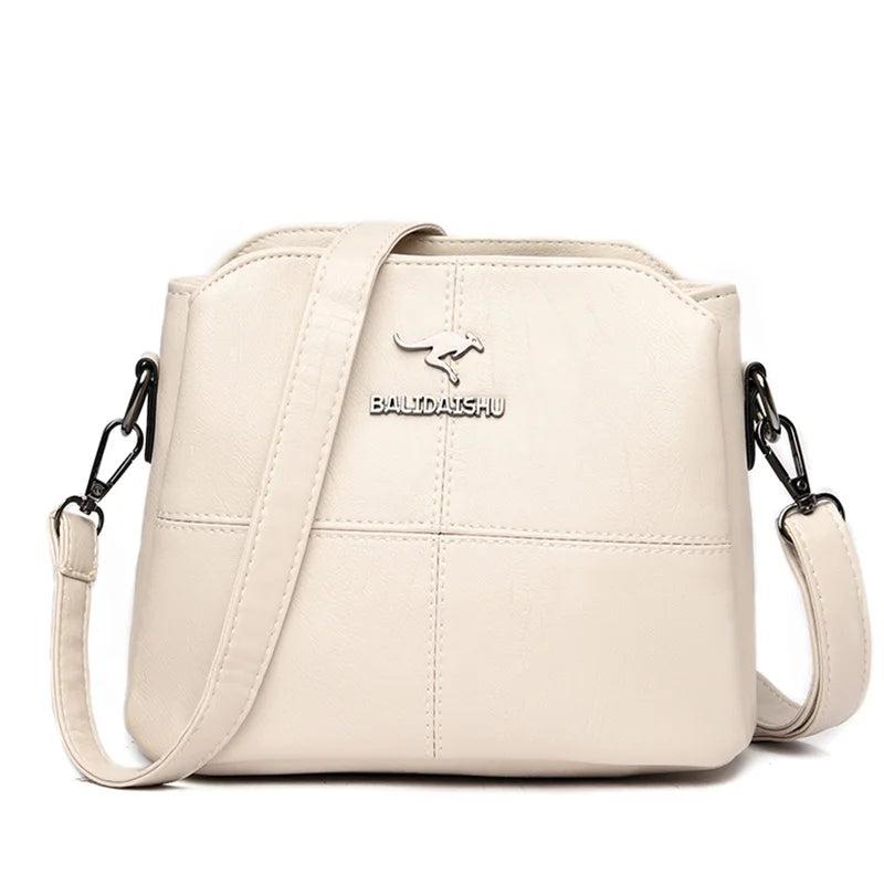 Soft Leather Ladies Shoulder Bags Casual Crossbody Bags for Women