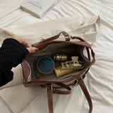 Vintage Leather Shoulder Bag Oil Wax Leather Handbag