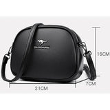 Small Solid Messenger Bags Women High Leather Messenger Bag Anti Theft Bag