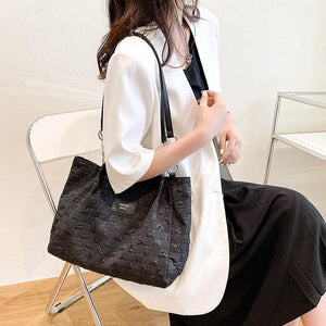 Plaid Shoulder Bags for Women Vintage Large Capacity Totes