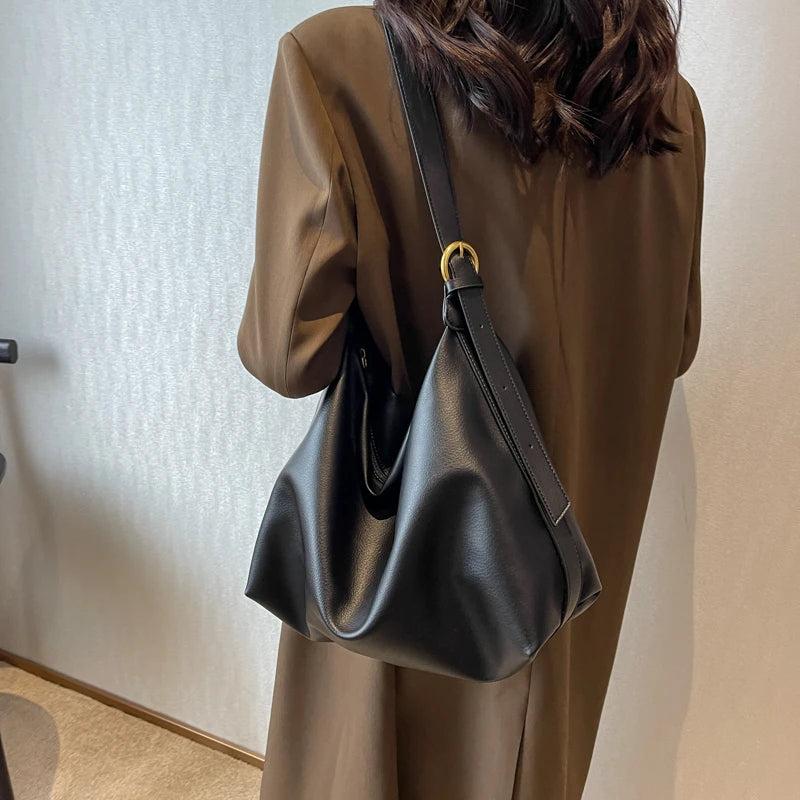 Women's Casual Shoulder Bag Soft Leather Crossbody Tote Handbag