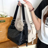 Retro Small Women Handbag Pu Leather Zipper Shoulder Bag