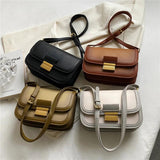 French Style Saddle Crossbody Bag for Women