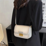 French Style Saddle Crossbody Bag for Women