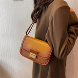French Style Saddle Crossbody Bag for Women