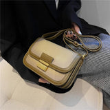 French Style Saddle Crossbody Bag for Women