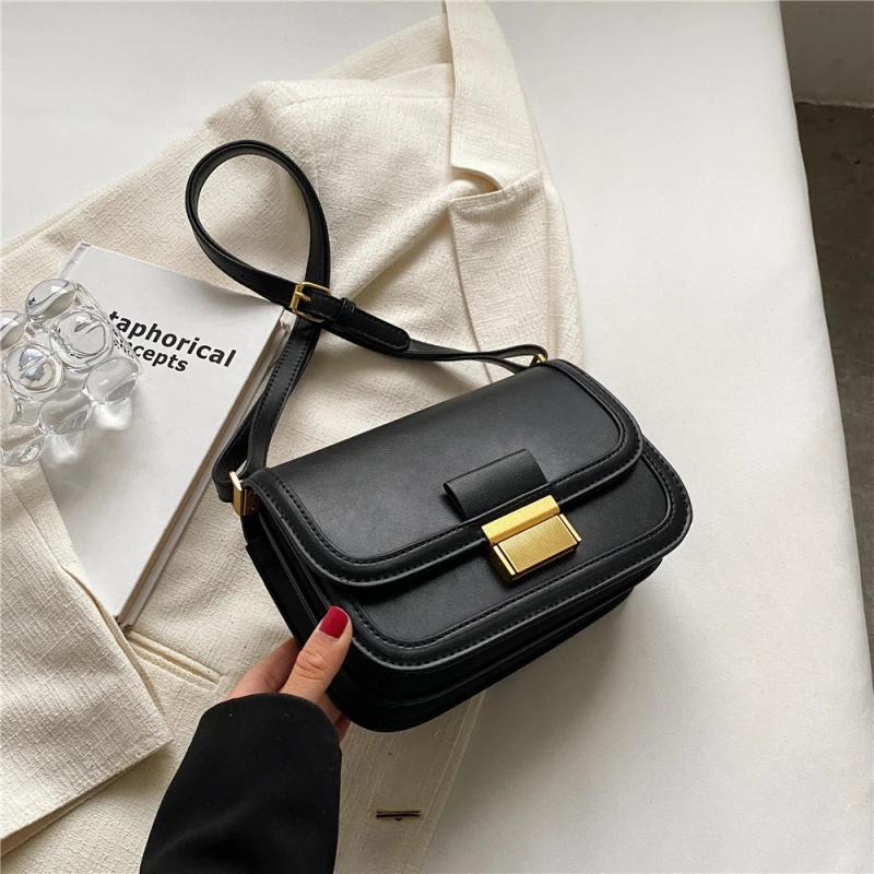 French Style Saddle Crossbody Bag for Women