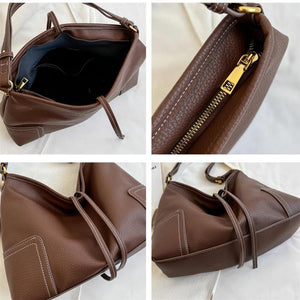 Vintage Patchwork Hobo Messenger Shoulder Bags For Women Winter Soft Shopper