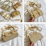 Retro Straw Crossbody Bag Rattan Handbag Beach Shoulder Female Bag WLHB2364