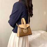 Stone Pattern Women's Shoulder Bag High Leather Ladies Messenger Bags