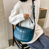 Crocodile Pattern Shoulder Bags Vintage Small PU Leather Handbags