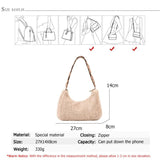 Solid Autumn Winter Ladies Shoulder Bag Multifunctional Women Messenger Bags