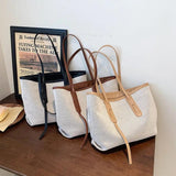 Women's Canvas Messenger Handbag Large Capacity Shoulder Handbags