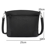 Leather Women's Bucket Bag Large Capacity Single Shoulder Messenger Handbag