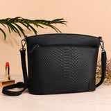 Leather Women's Bucket Bag Large Capacity Single Shoulder Messenger Handbag