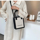 Women's Small Square Crossbody Bag PU Leather Shoulder Handbag