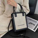 Women's Small Square Crossbody Bag PU Leather Shoulder Handbag