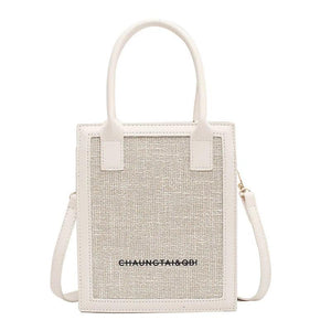 Women's Small Square Crossbody Bag PU Leather Shoulder Handbag