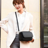 Cowhide Women's Casual Bag Messenger Crossbody Shoulder Handbag
