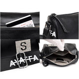Women Leather Handbag Ladies Shoulder Bags Casual Letters Female Messenger Bag