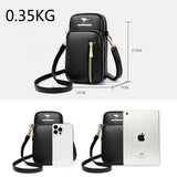 Three Layer Zipper Shoulder Bag for Women