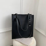 Women's Large Capacity Shoulder Bag PU Leather Bucket Handbag