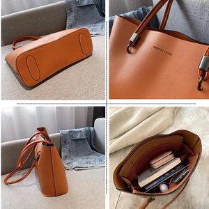 Women's PU Handbags Shoulder Top-handle Bag Casual Tote Classic Handbag