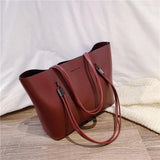 Women's PU Handbags Shoulder Top-handle Bag Casual Tote Classic Handbag