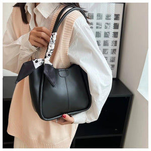 2pcs Soft PU Leather Shoulder Bags for Women Underarm Bag Handbags Purses
