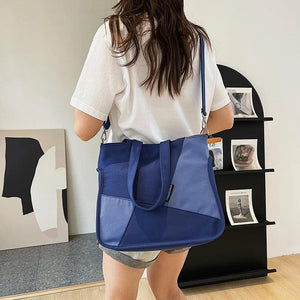 Women Canvas Shopping Bags Shoulder Bag Large Capacity Handbag