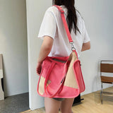 Women Canvas Shopping Bags Shoulder Bag Large Capacity Handbag