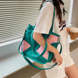 Women Canvas Shopping Bags Shoulder Bag Large Capacity Handbag