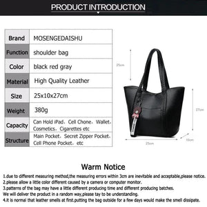 Fashionable Women's Leather Shoulder Bag