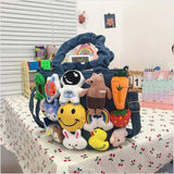 Canvas Tote Bag for Women Shopper Bag Crossbody Handbag