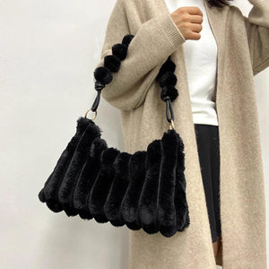 Faux Fur Women's Handbag Large Capacity Shoulder Bag