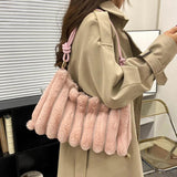 Faux Fur Women's Handbag Large Capacity Shoulder Bag